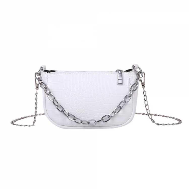 Fashion Leather Chain Solid Alligator Pattern Messenger Shoulder Clutch PU Leather Female Shoulder Crossbody Bags