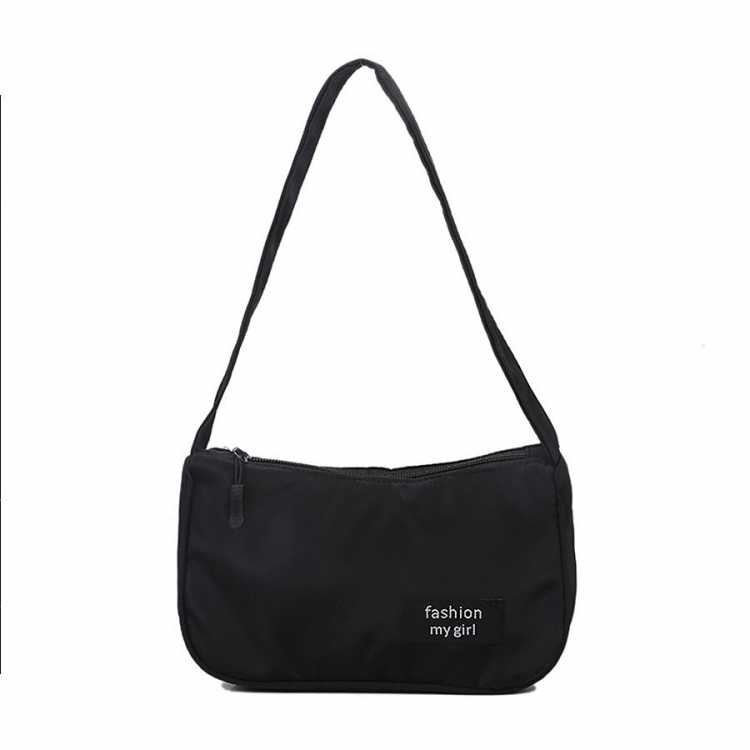 Fashionable texture small crowd bag nylon armpit bag female baguette bag 2020 new trend line handbag messenger bag female bag