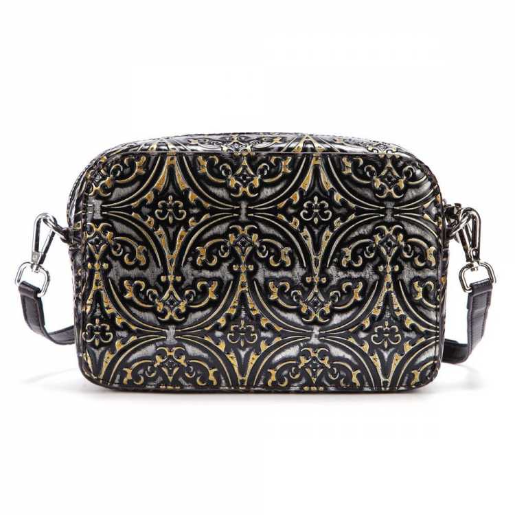 WOMEN Genuine Leather Cowhide Sling Crossbody Messenger Bag High Quality Retro Flap Pouch Luxury Embossed One Shoulder Bags