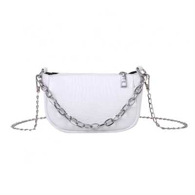 Fashion Leather Chain Solid Alligator Pattern Messenger Shoulder Clutch PU Leather Female Shoulder Crossbody Bags