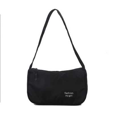 Fashionable texture small crowd bag nylon armpit bag female baguette bag 2020 new trend line handbag messenger bag female bag