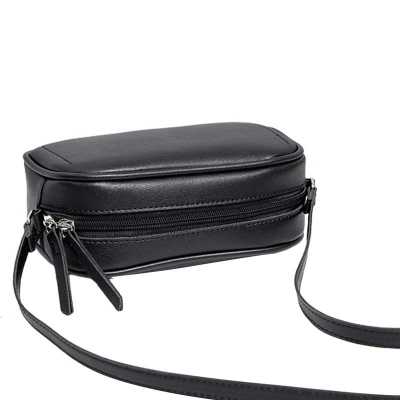 2020 Fashion Trend WOMEN Solid Color Simple Shoulder Bag Adjustable Strap Mini PU Leather Crossbody Zipper Handbags Tote