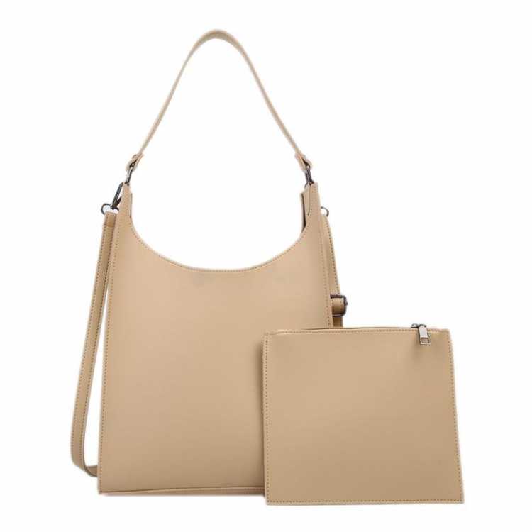 2Pcs Sets Soft Leather Tote Bag Female Large Capacity Shoulder Crossbody bag Fashion Handbag Composite WOMEN Bags Travel Totes