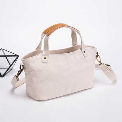 Simple Tote Bag WOMEN 's Bag Shoulder Diagonal WOMEN 's Bag Casual Canvas WOMEN 's Handbag